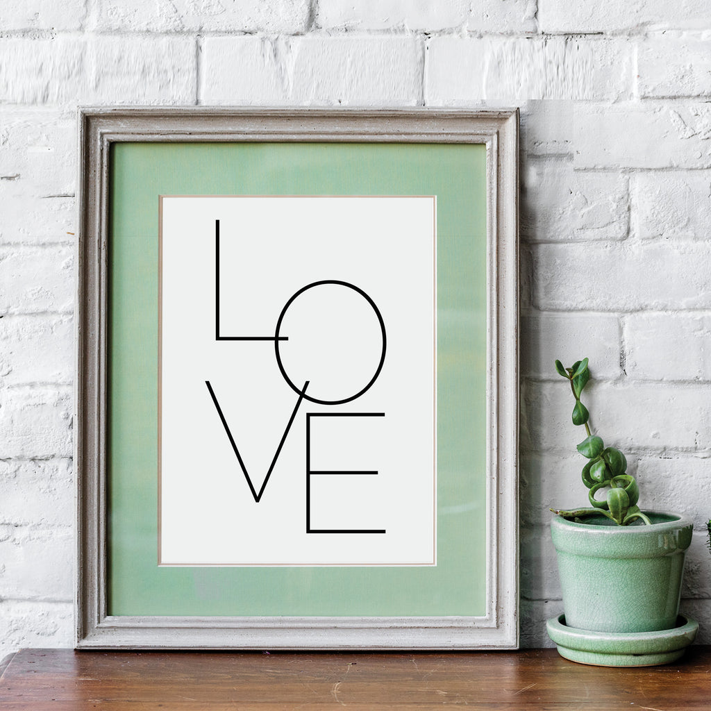 FREE Love Abstract Printable!