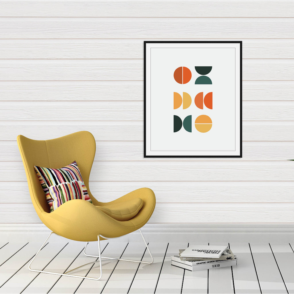 Mid-Century Modern Abstract Print: Abstract wall art by Culver and Cambridge