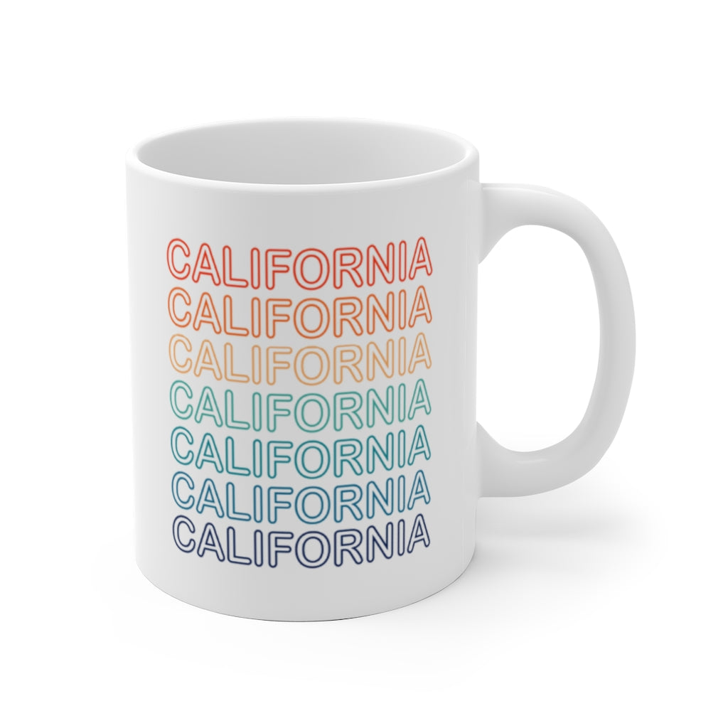 Retro California Mug: Modern art and gifts by Culver and Cambridge