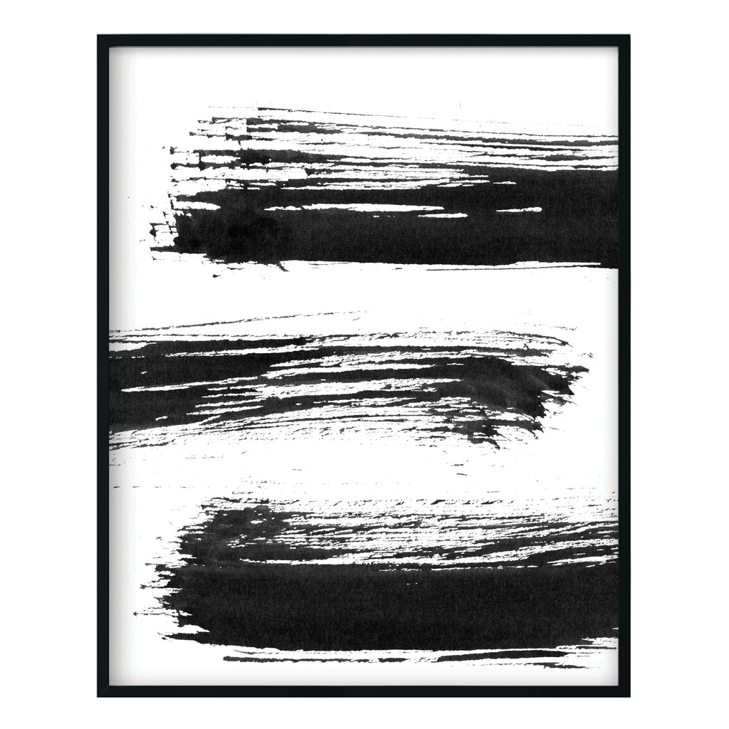 Brushstrokes Abstract Print - Modern Minimalist Home Decor by Culver and Cambridge