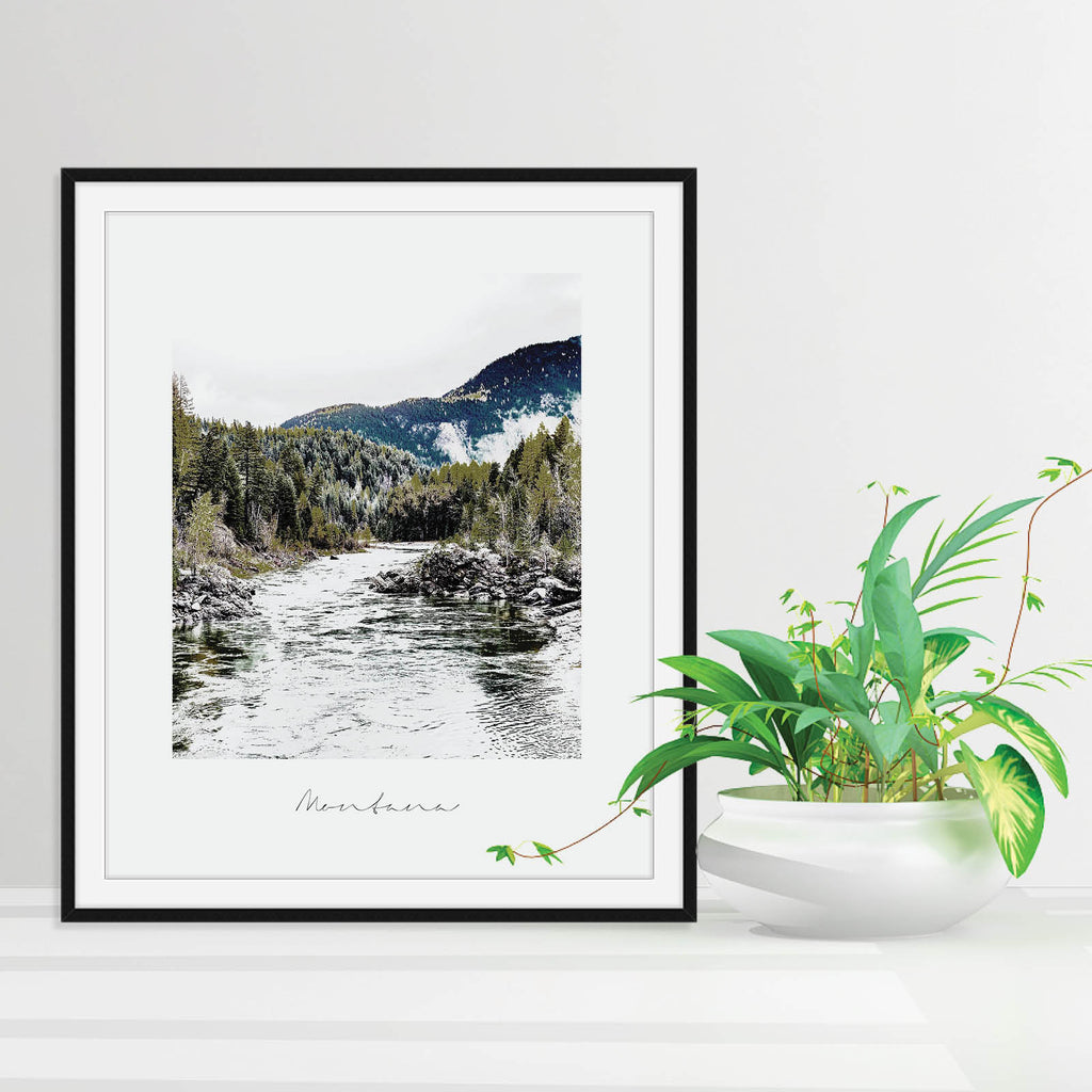 Montana State Nature Print, vintage-style State Poster by Culver and Cambridge