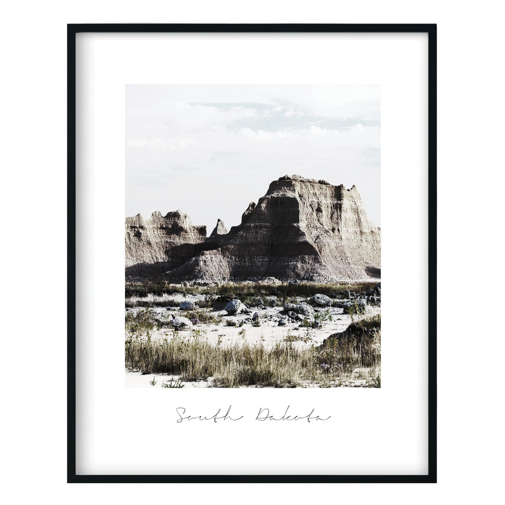 South Dakota State Nature Print