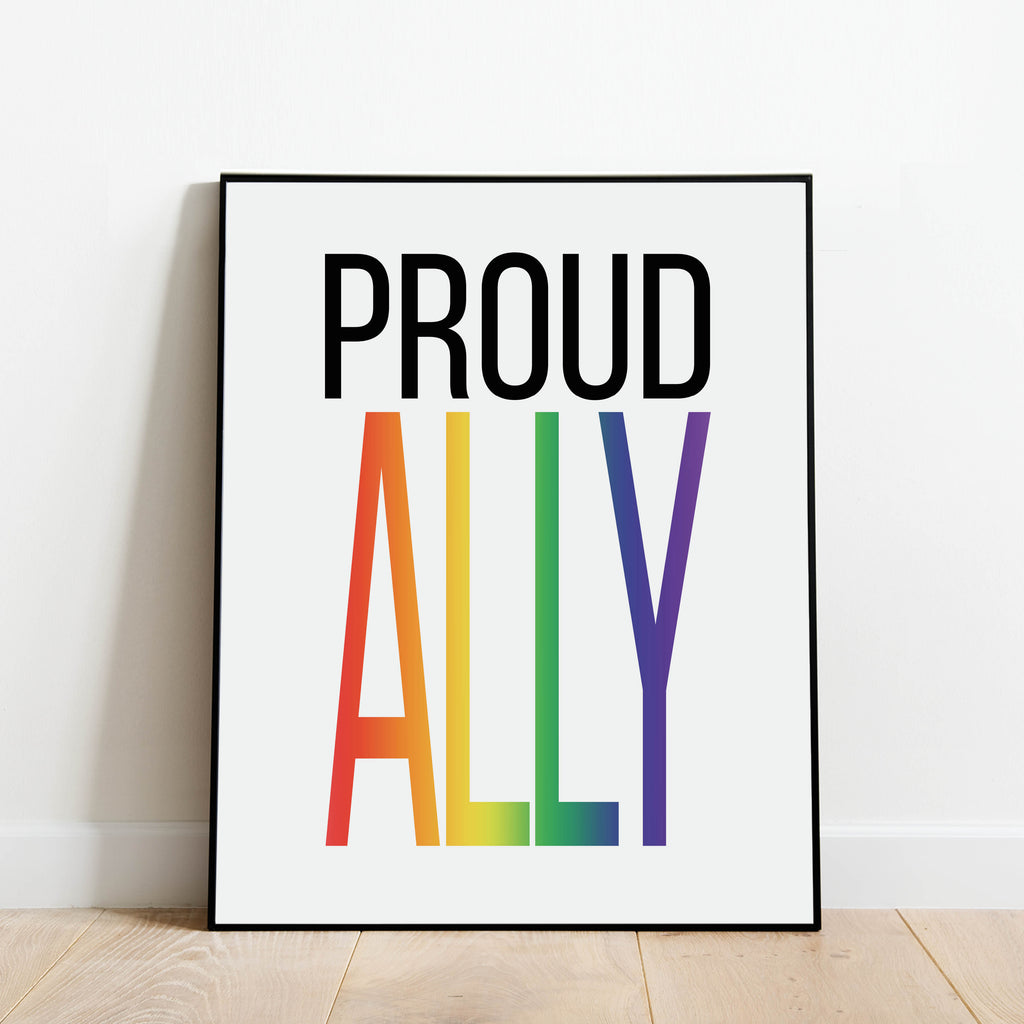 Ally Print, Inclusive Allyship Poster by Culver and Cambridge