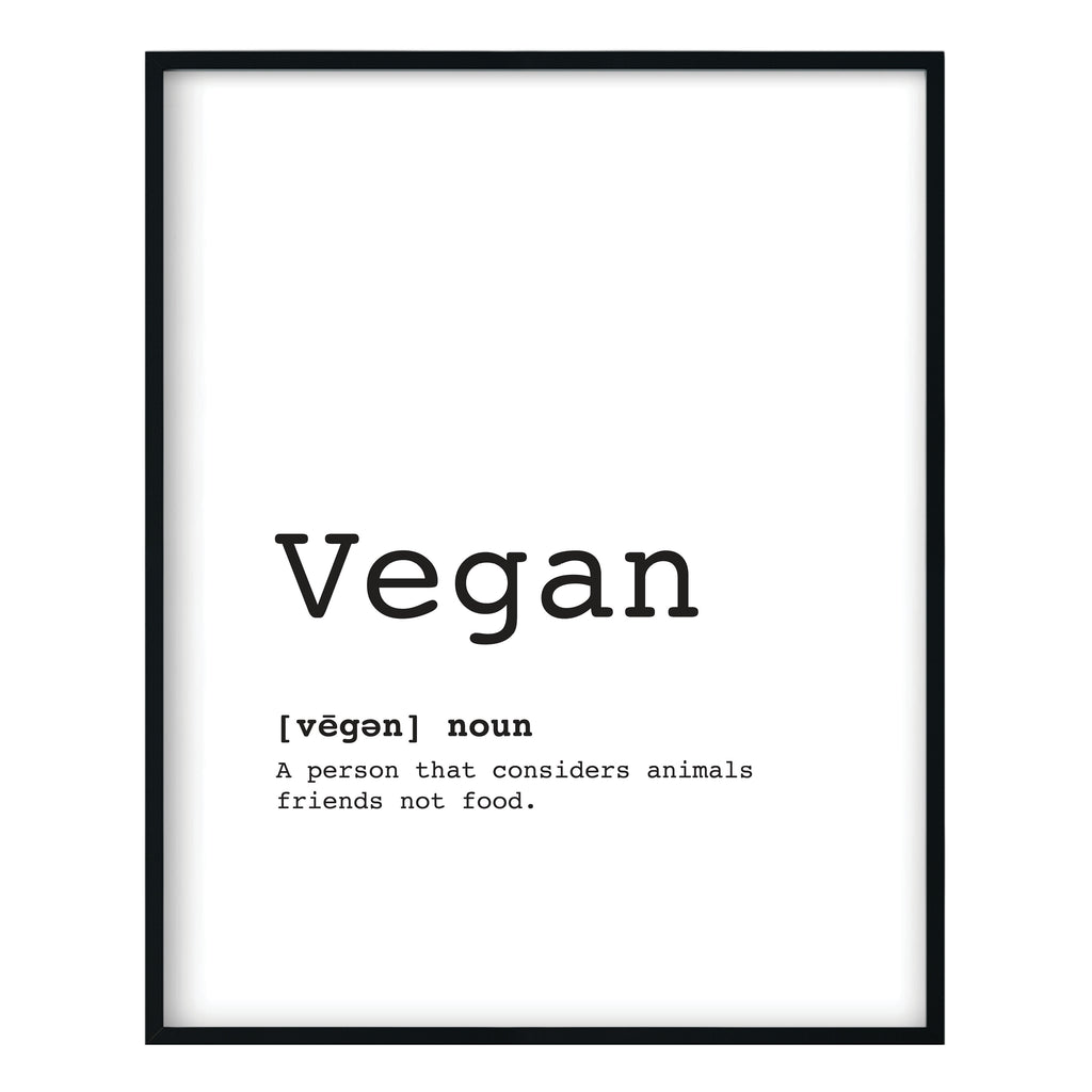 Vegan Definition Print