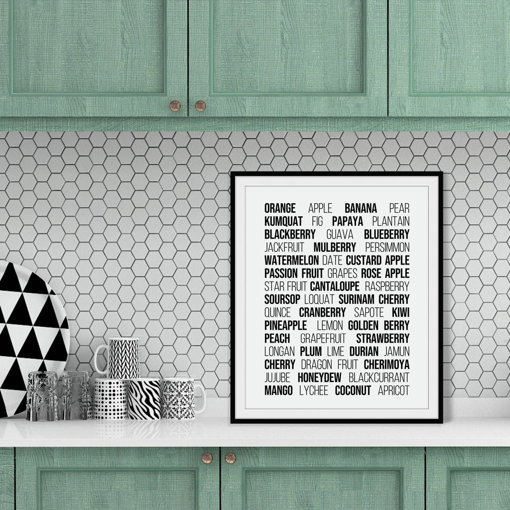 Fruit Kitchen Print: Modern Art Prints by Culver and Cambridge