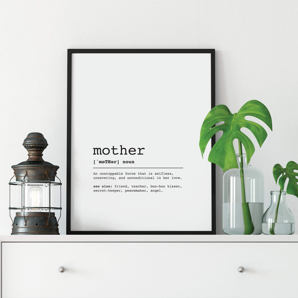 Mother Definition Print: Modern Art Prints by Culver and Cambridge