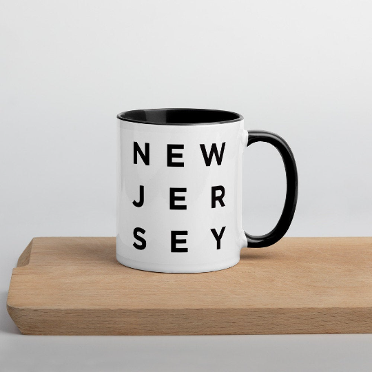 Minimalist New Jersey Mug: Minimalist Art Prints and Gifts