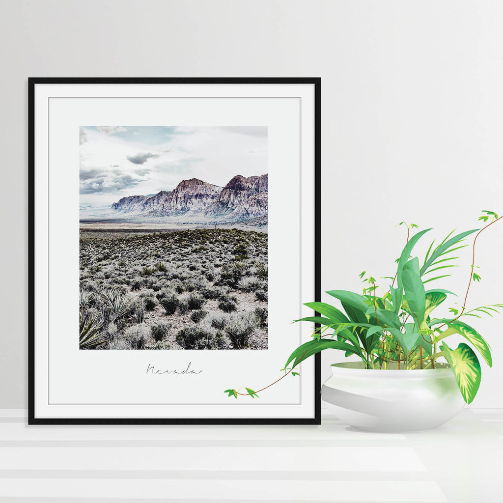 Nevada State Nature Print, vintage-style State Poster by Culver and Cambridge