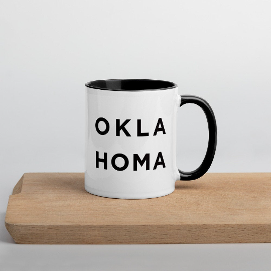 Minimalist Oklahoma Mug: Minimalist Art Prints and Gifts
