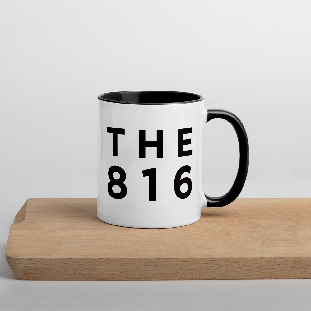 The 816 - Kansas City Area Code Mug: Minimalist Art Prints and Gifts