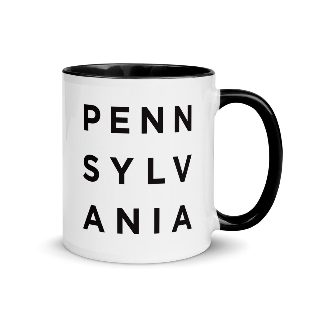 Minimalist Pennsylvania Mug: Minimalist Art Prints and Gifts