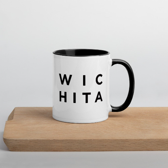 Minimalist Wichita Mug: Minimalist Art Prints and Gifts