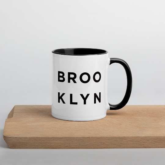 MInimalist Brooklyn Mug - a black and white ceramic mug by Culver and Cambridge