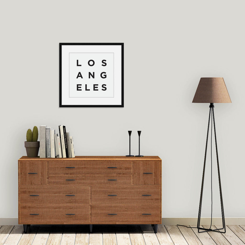 Minimalist Los Angeles Print: City, state, and country wall art by Culver and Cambridge