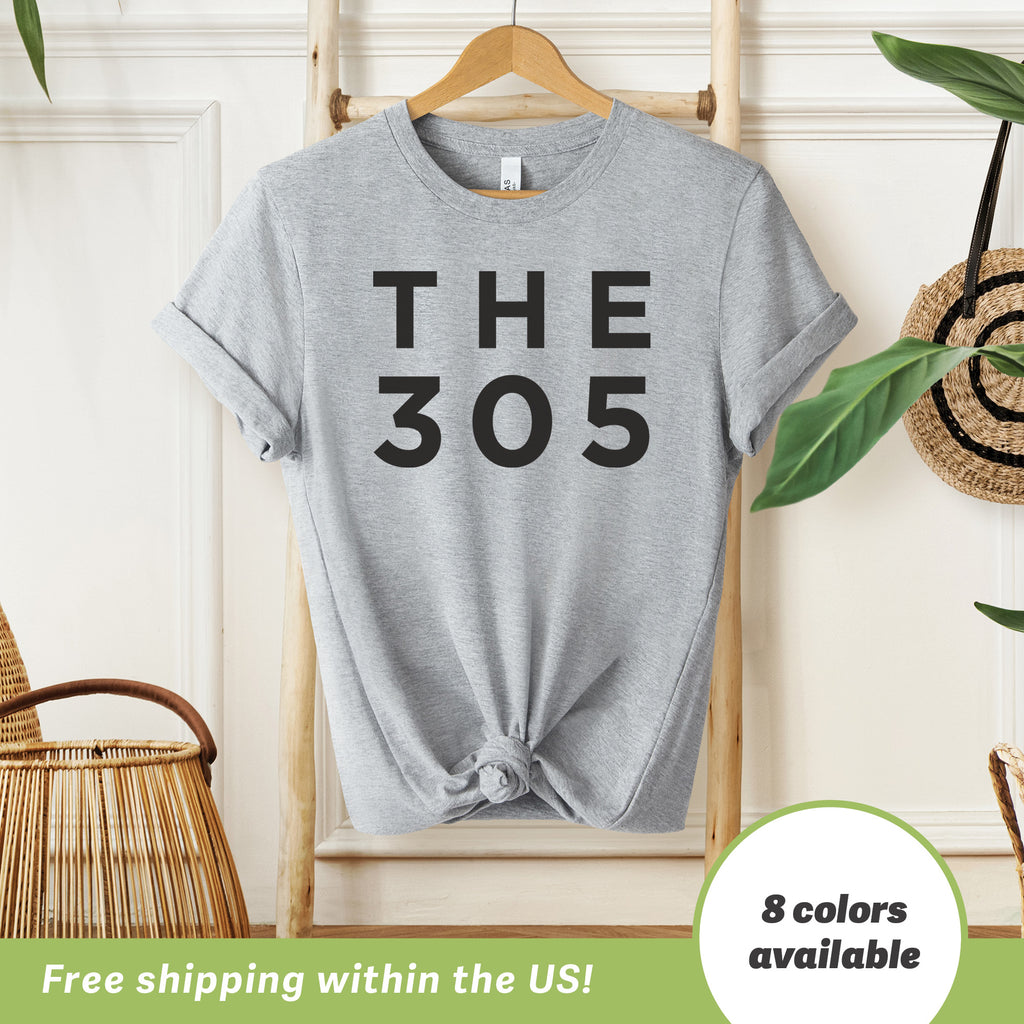 The 305 Miami Area Code T-Shirt