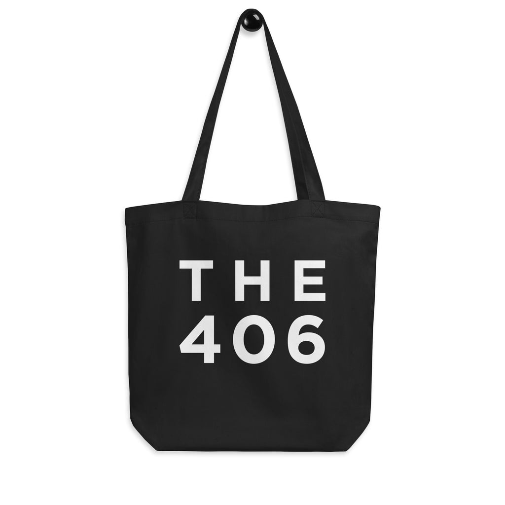 The 406 Montana Area Code Organic Cotton Tote Bag
