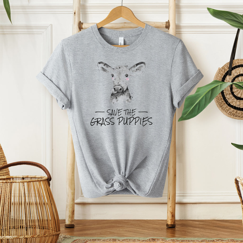 Save the Grass Puppies Vegan T-Shirt
