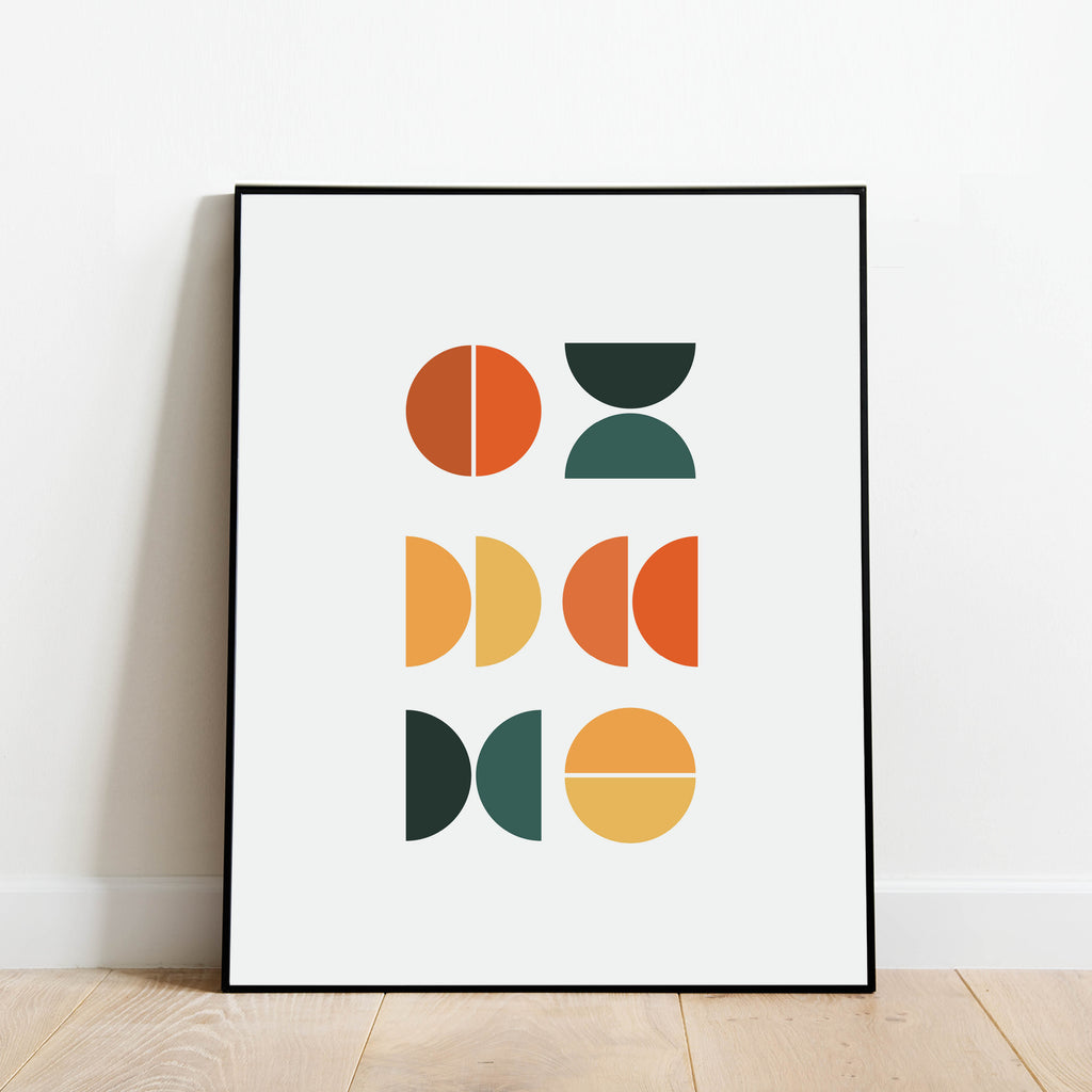 Mid Century Modern Abstract Print: Modern Art Prints by Culver and Cambridge