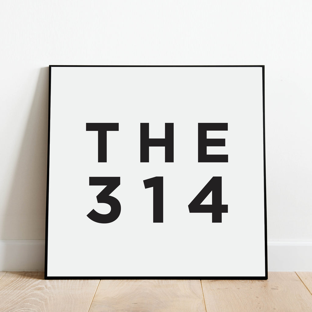 THE 314 - St Louis Area Code Print: Modern Art Prints by Culver and Cambridge