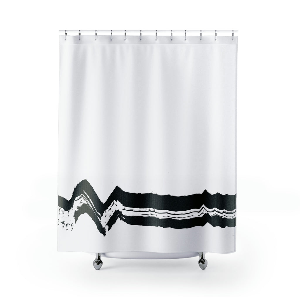 Large Brush Stroke Shower Curtain - Culver and Cambridge - Minimalist Home Decor