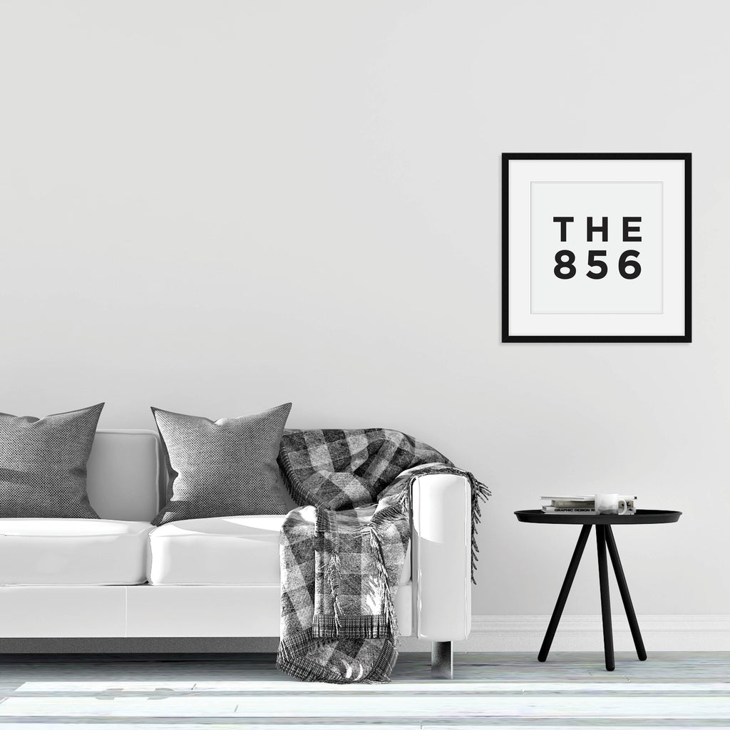 The 856 - New Jersey Area Code Print: Modern Art Prints by Culver and Cambridge