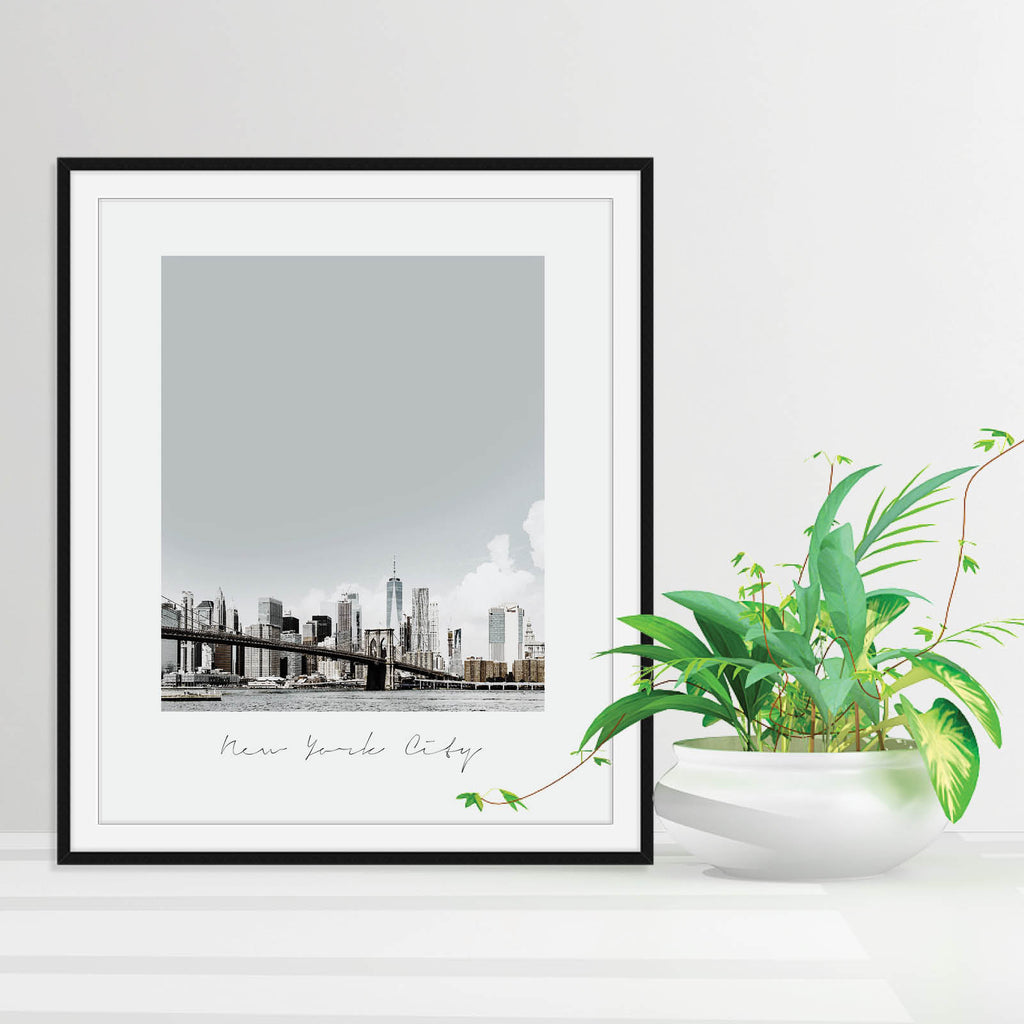 Vintage-Style New York City Print, a Minimalist City Print by Culver and Cambridge