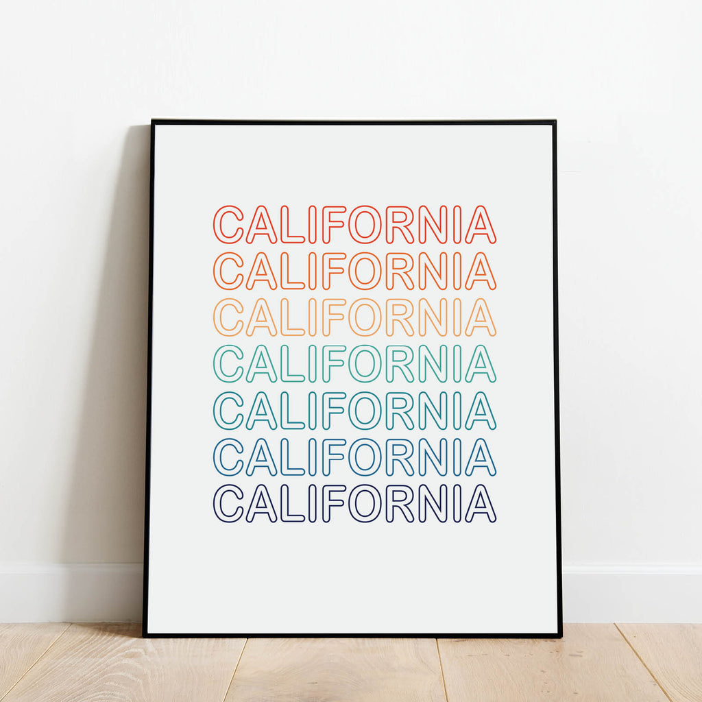 Retro California Print: Modern Art Prints by Culver and Cambridge