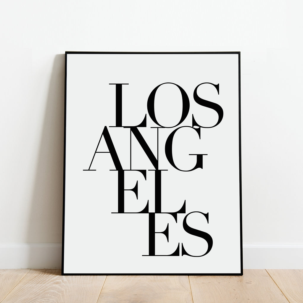 Serif Los Angeles Print: Modern Art Prints by Culver and Cambridge