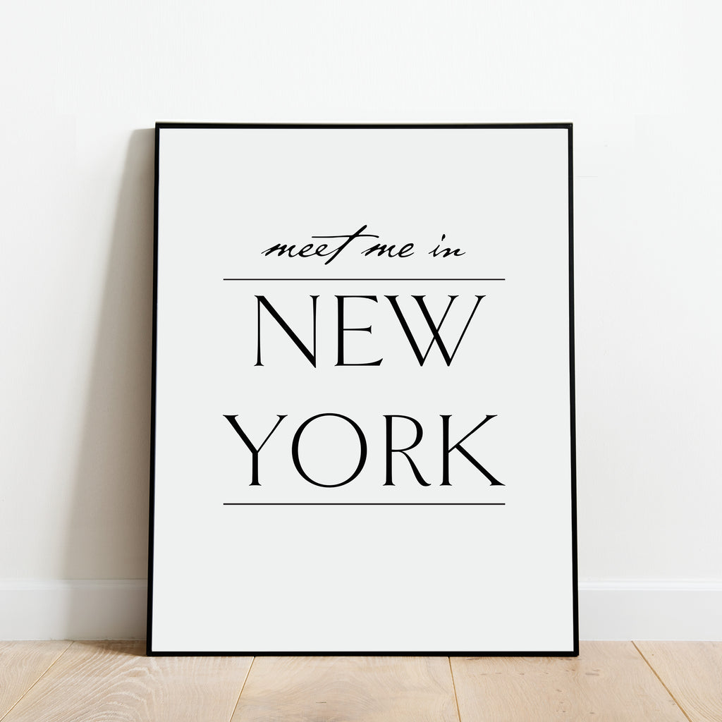 Meet Me in New York Print: Modern Art Prints by Culver and Cambridge