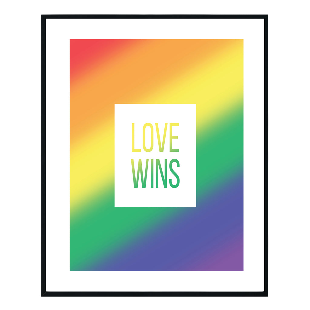 Love Wins Rainbow Print