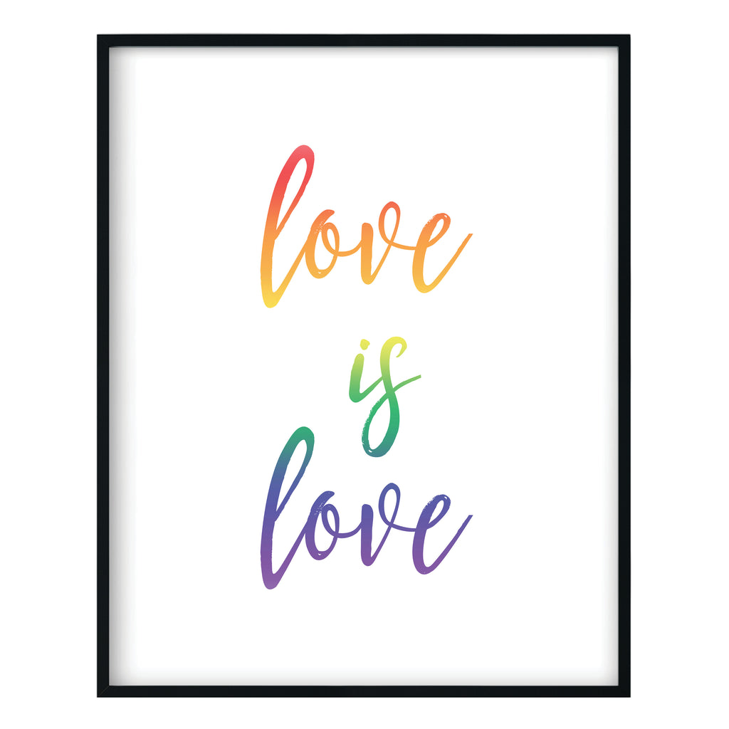 Love is Love Rainbow Print