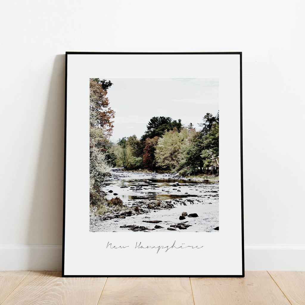 New Hampshire State Nature Print, vintage-style State Poster by Culver and Cambridge