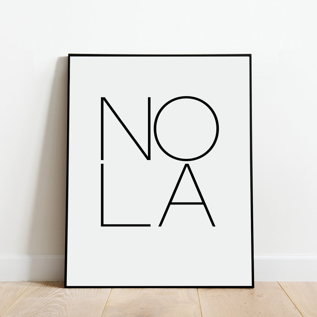 NOLA New Orleans Print: Modern Art Prints by Culver and Cambridge