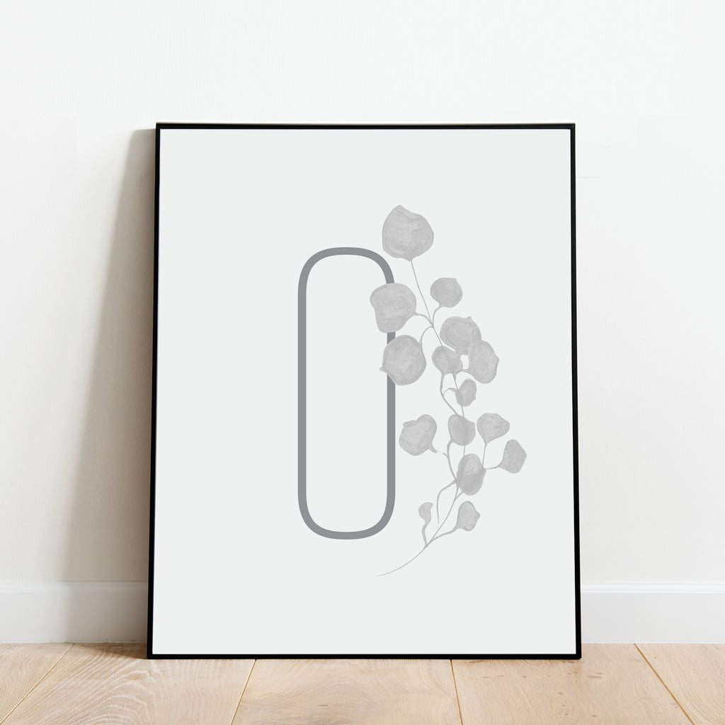 Boho Letter O Print, Modern and Minimalist Wall Art by Culver and Cambridge