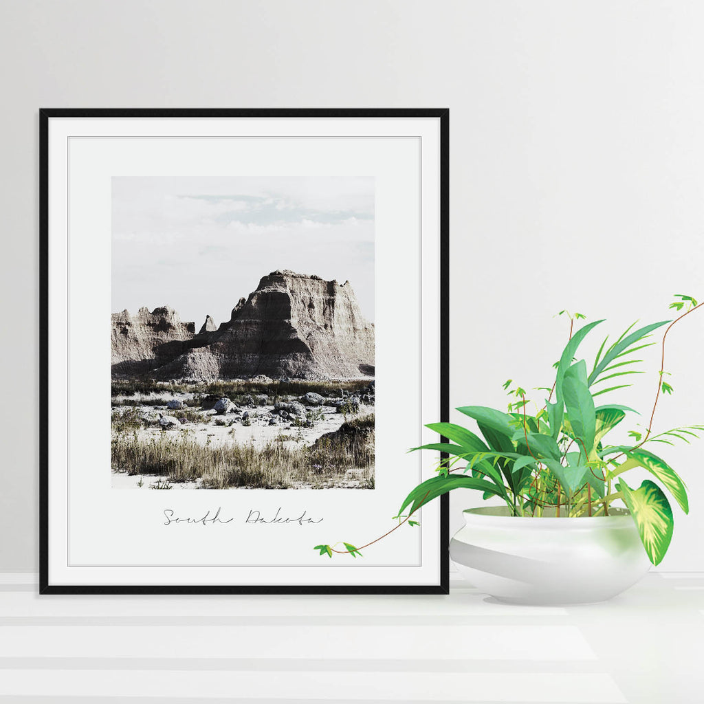 South Dakota State Nature Print, a vintage-style state poster by Culver and Cambridge