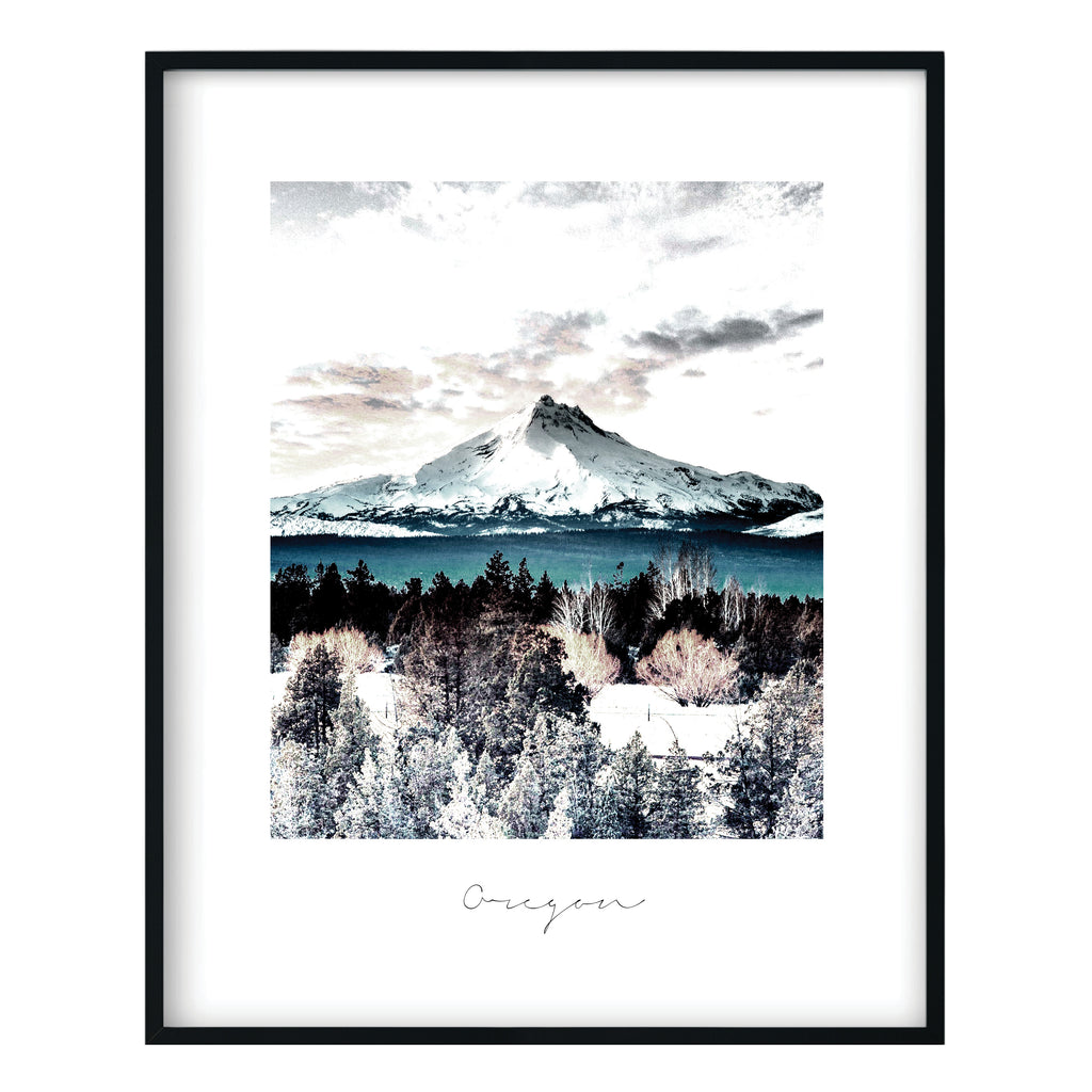 Oregon State Nature Print