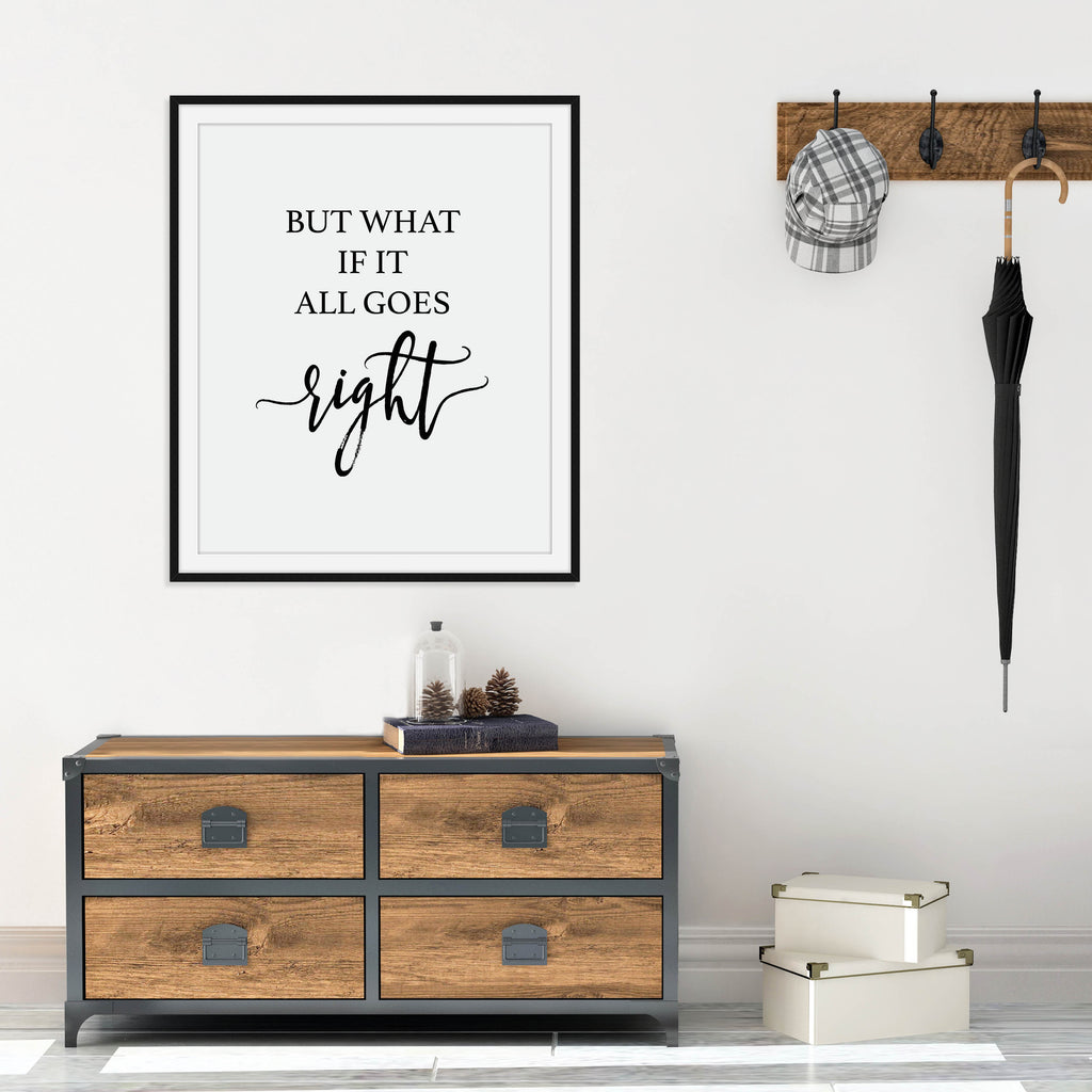 What If It All Goes Right Print: Modern Art Prints by Culver and Cambridge