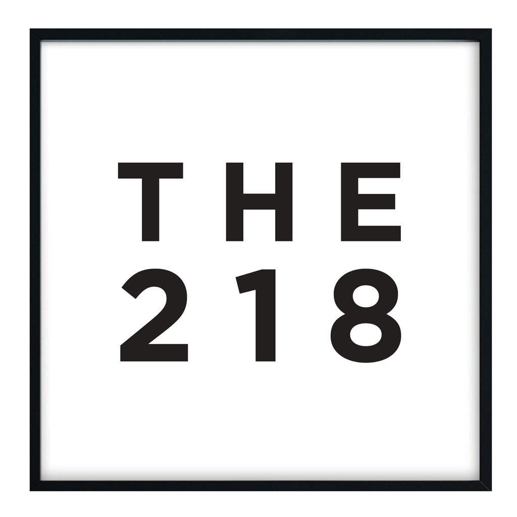 The 218 - Minneapolis Area Code Print