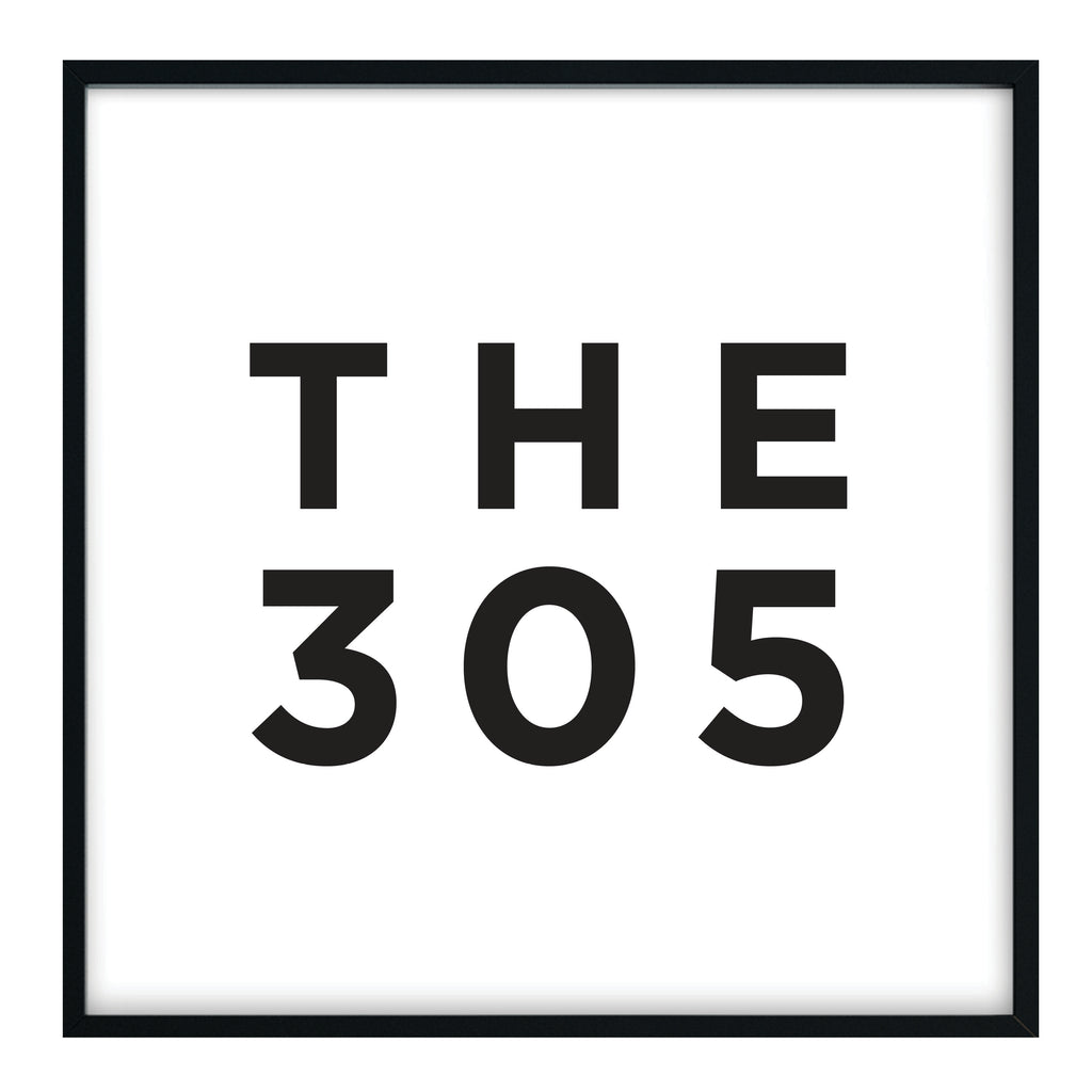 The 305 - Miami Area Code Print