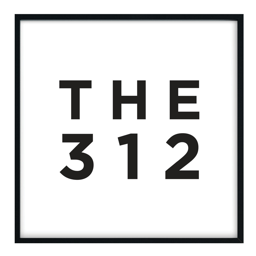 The 312 - Chicago Area Code Print