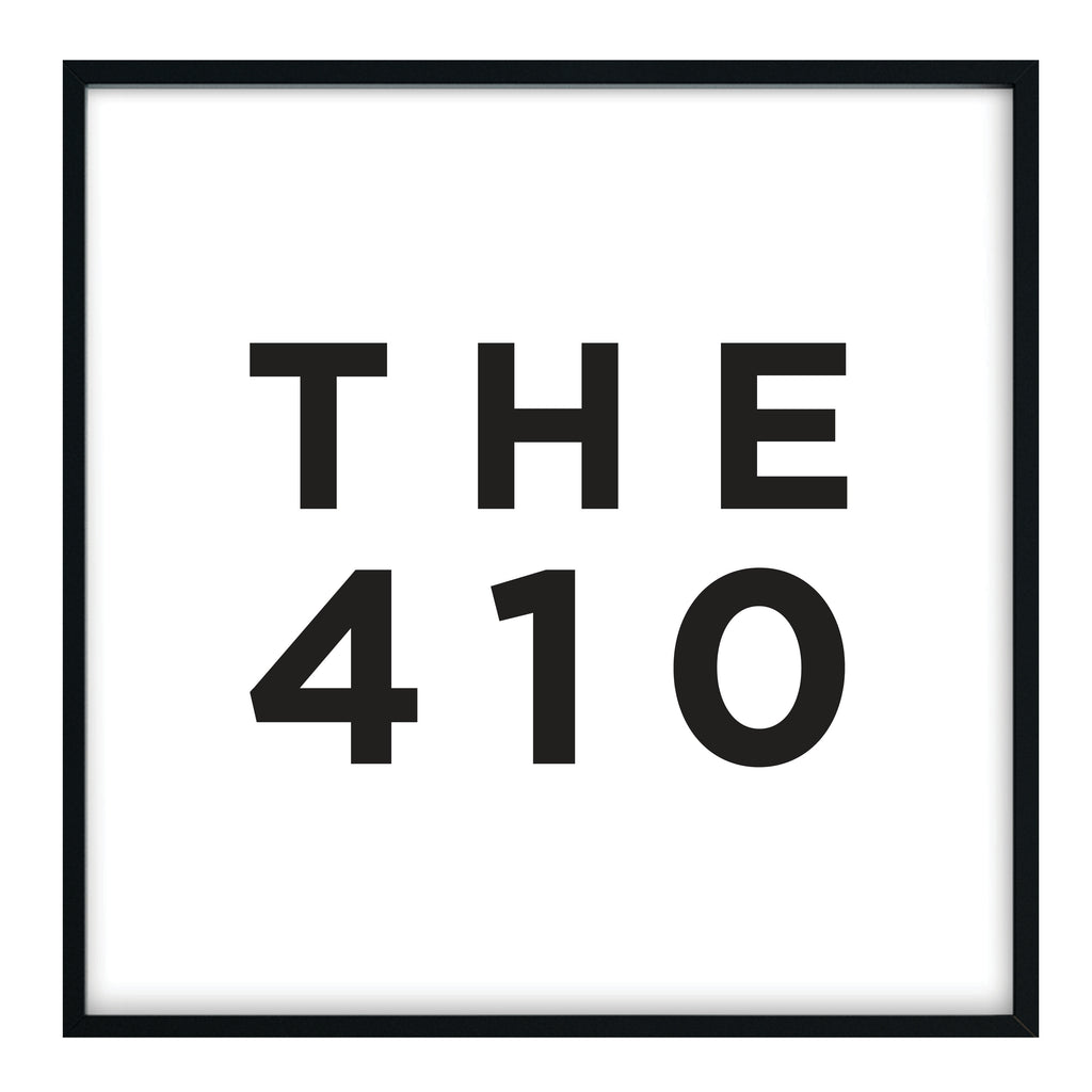 The 410 - Baltimore Area Code Print