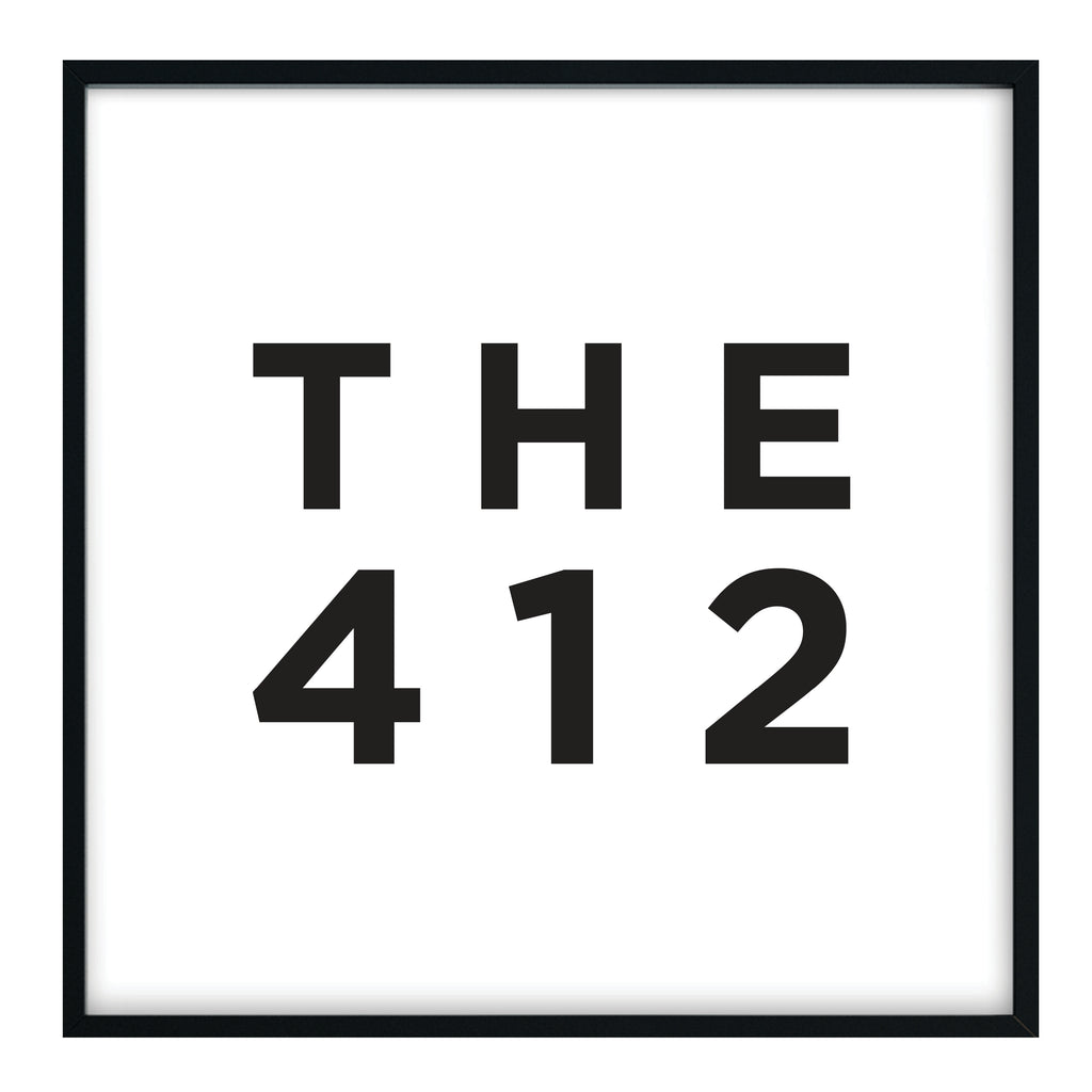 The 412 - Pittsburgh Area Code Print