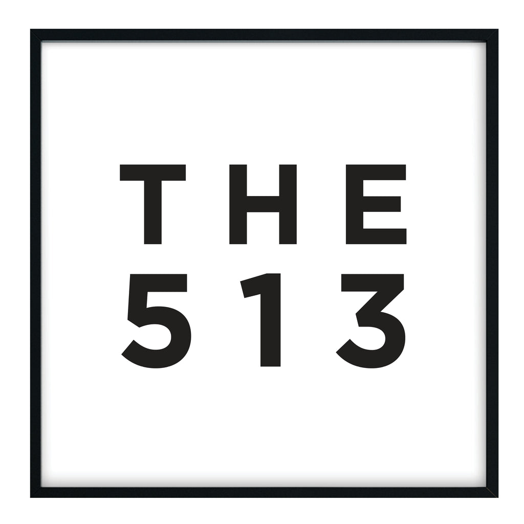 The 513 - Cincinnati Area Code Print