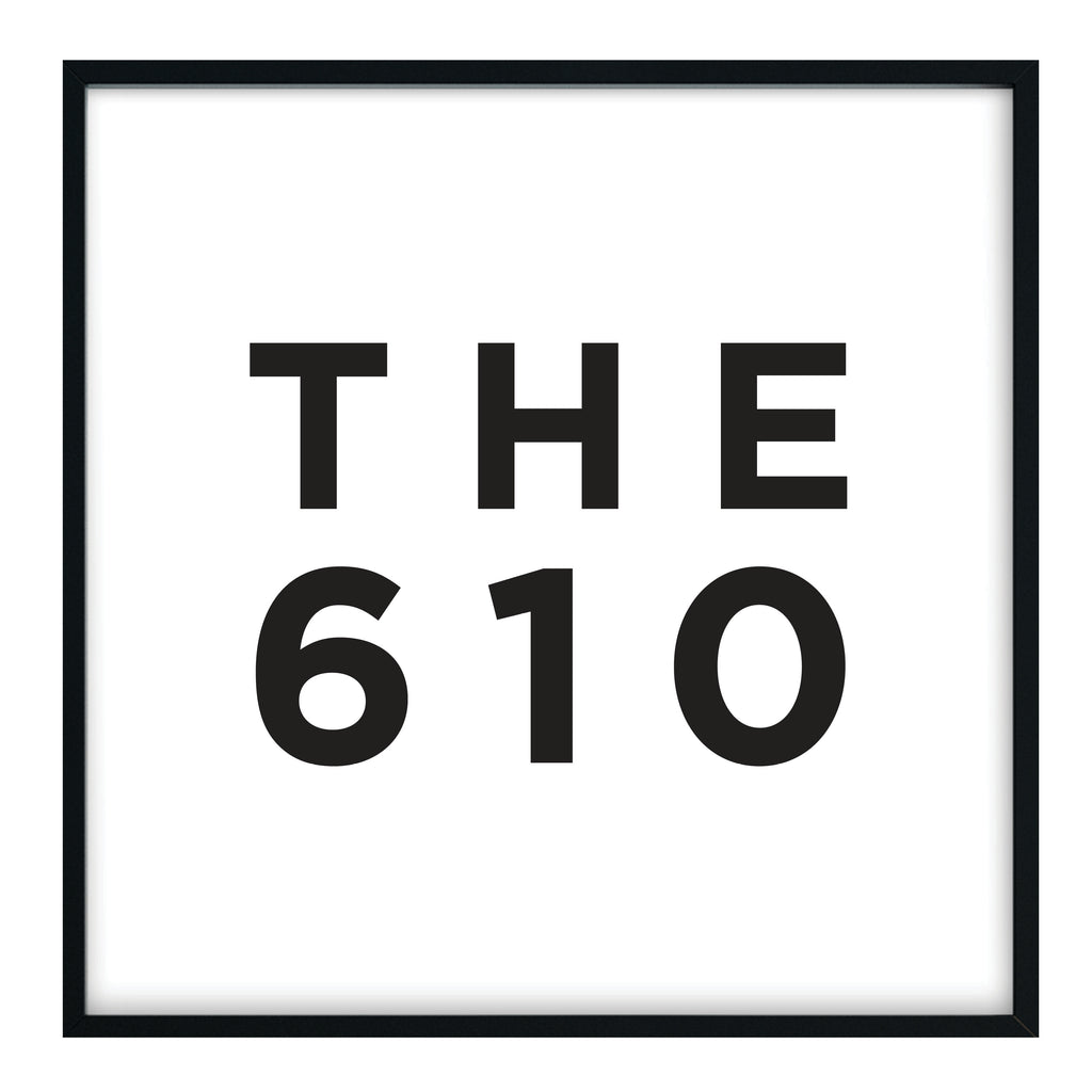 The 610 - Pennsylvania Area Code Print