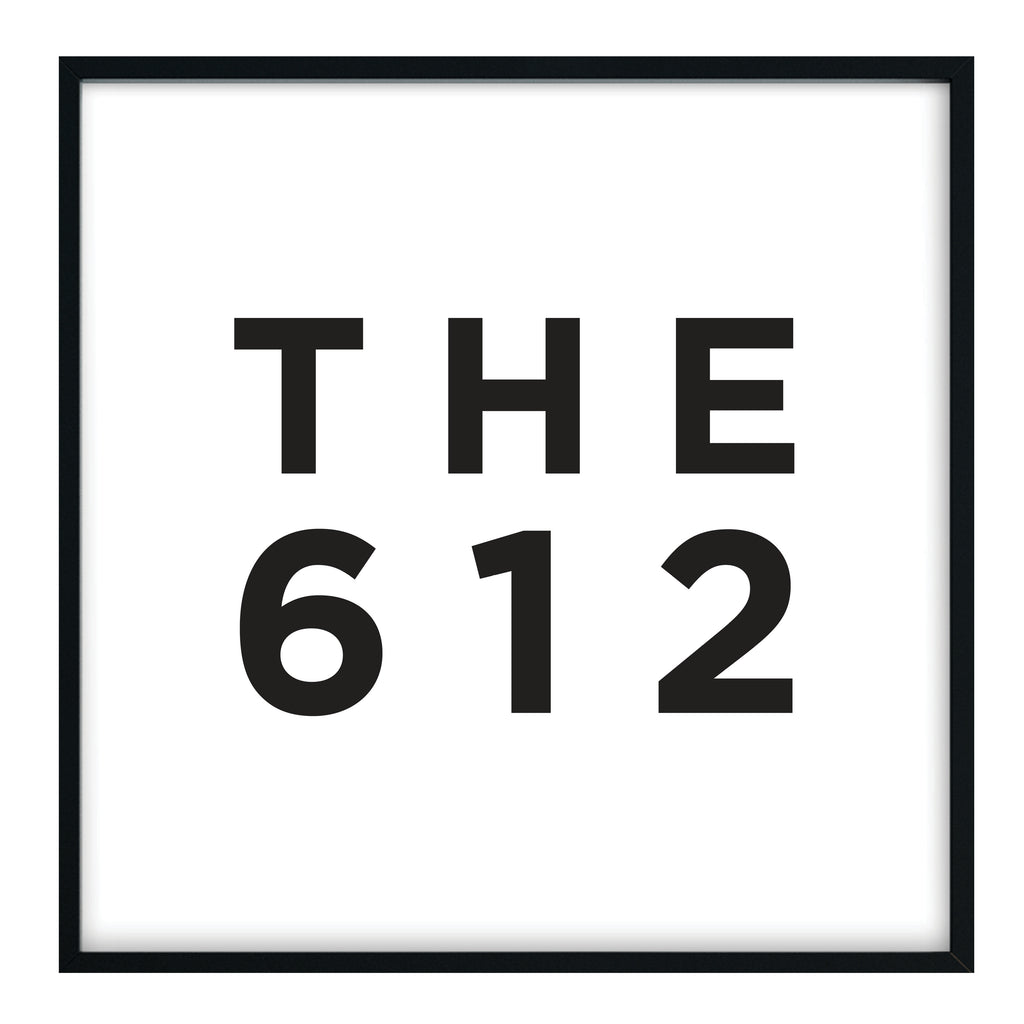 The 612 - Minneapolis Area Code Print