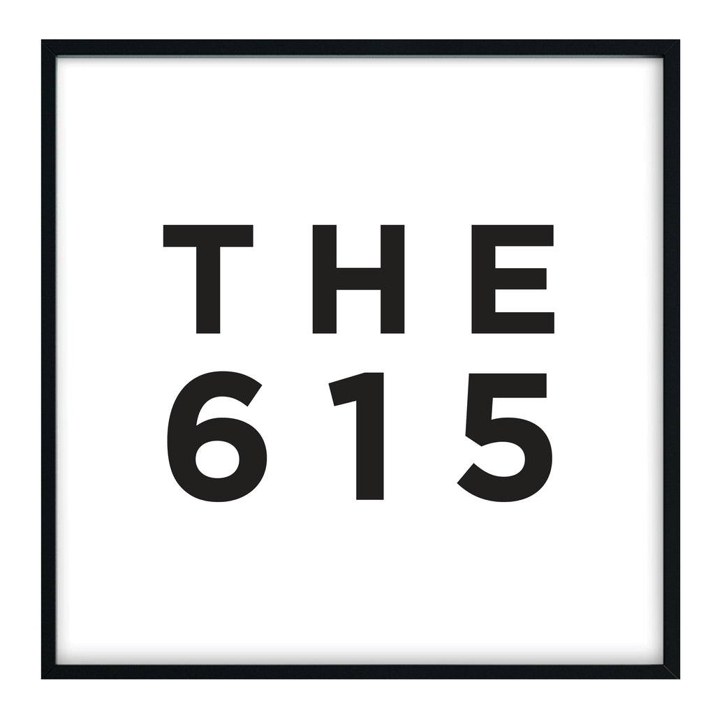 THE 615 - Nashville Area Code Print