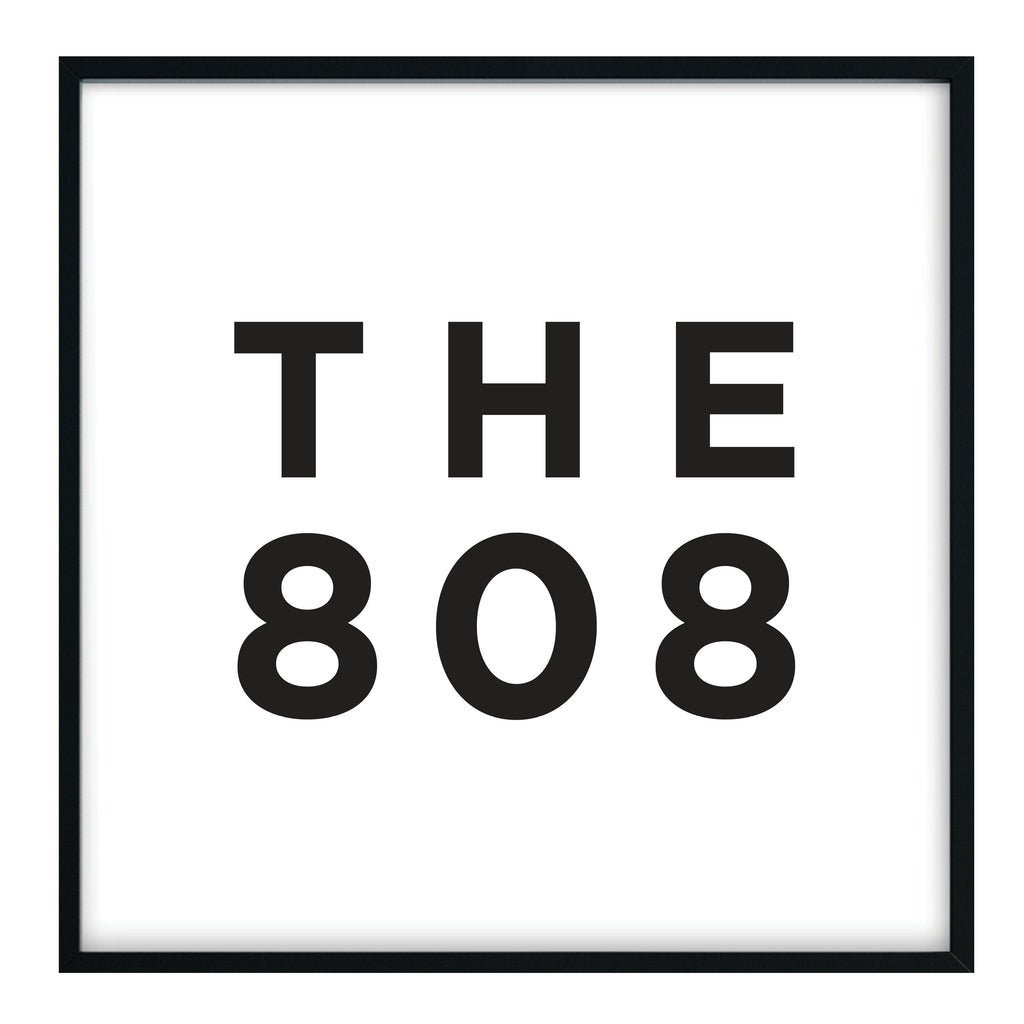 The 808 - Hawaii Area Code Print