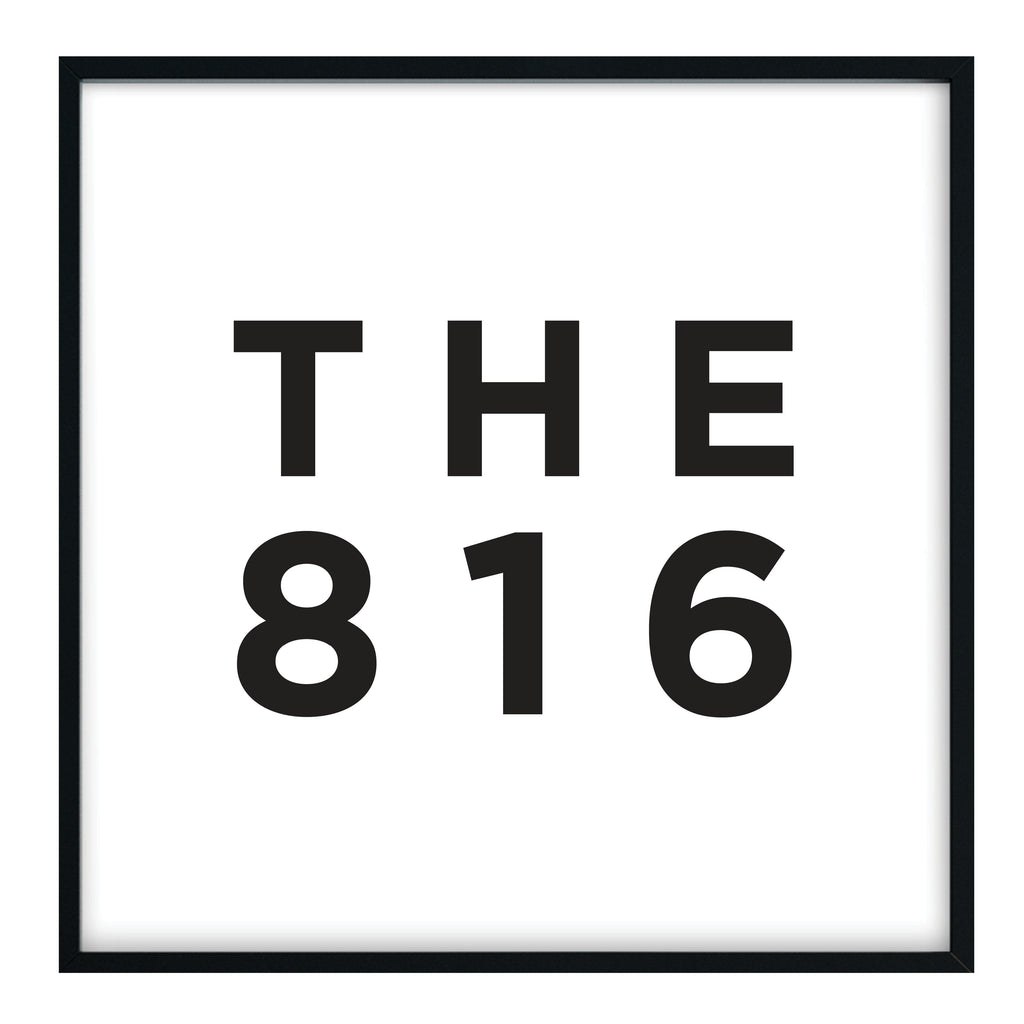 The 816 - Kansas City Area Code Print