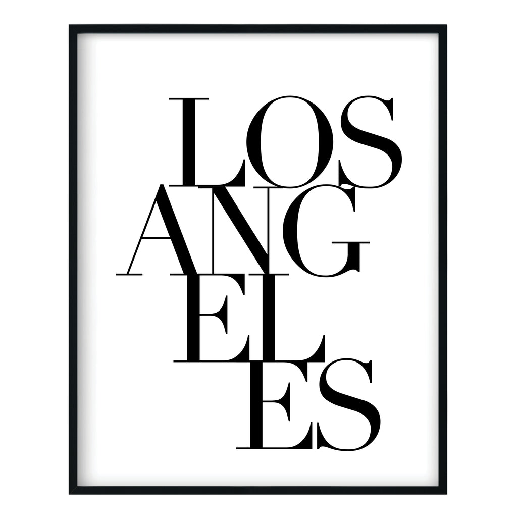 Serif Los Angeles Print