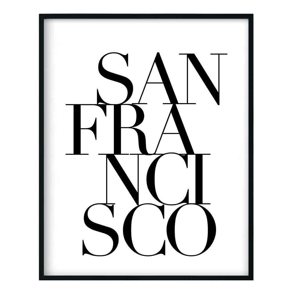 Serif San Francisco Print
